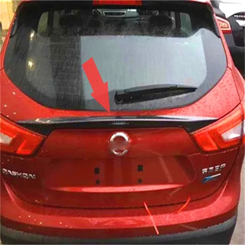 ABAIWAI Car Accessories For Nissan Qashqai Carbon Fiber Stickers Tail Wing Modification Auto Supplies Automotive Exterior 2016