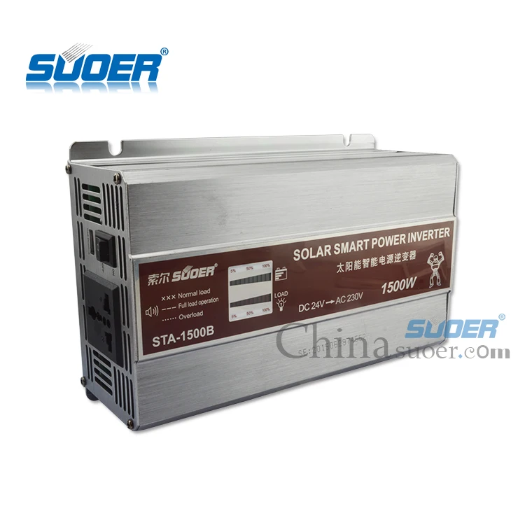 Suoer【 Modified Sine Wave Inverter 】 Best price power inverter 24v 220v 1500 inverter dc dc inverter(STA-1500B)