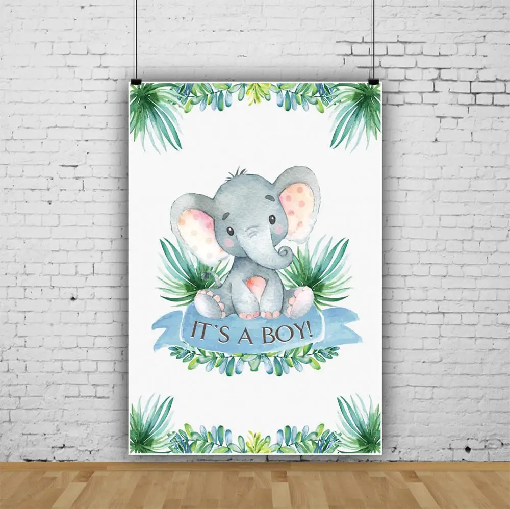 Фон для фотосъемки с изображением слона для вечеринки «это мальчик»