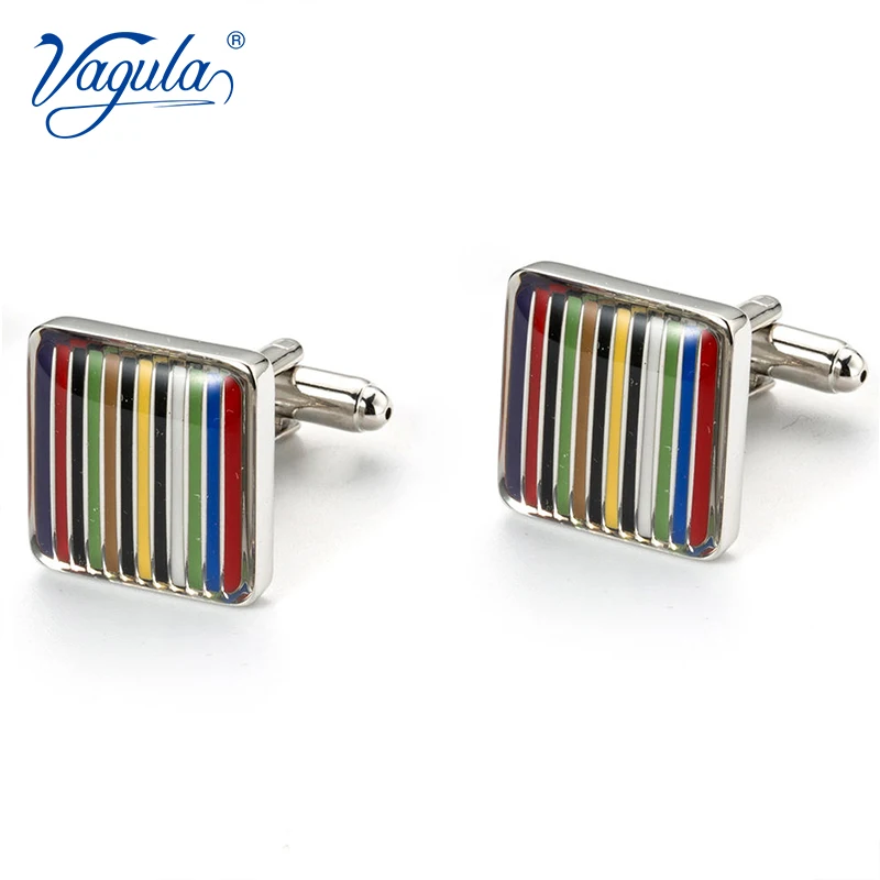 VAGULA Cufflink Luxury gift Party Wedding Suit Shirt  Cufflinks Classic Colorful Painting Button Bonito Gemelos 760