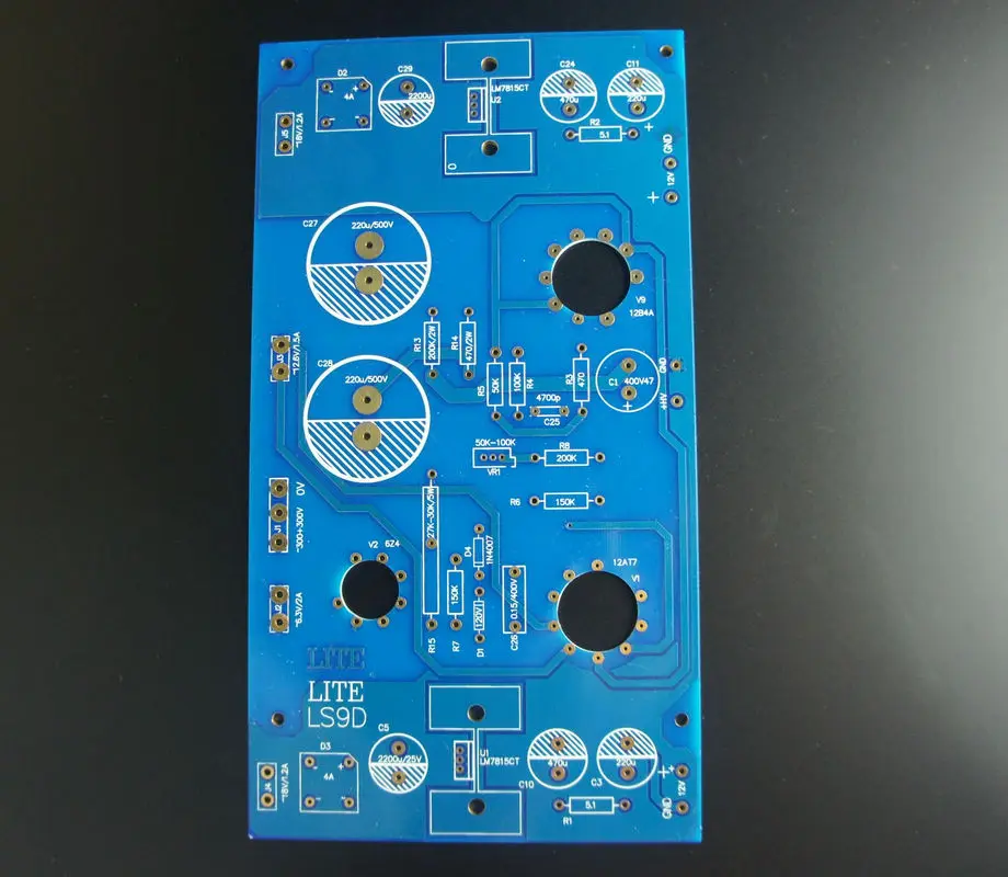 Free shiping LITE LS9D PCB tube power supply board tube preamp common empty board