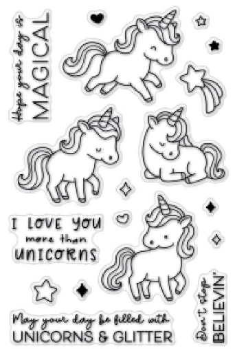 Unicorn stamp Clear Stamp for Scrapbooking Transparent Silicone Rubber DIY Photo Album Decor A08