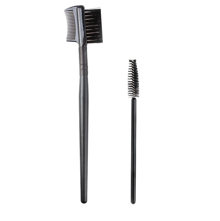 2PCS Makeup Brushes Eyelash Brush + Eyebrow Comb Makeup Brush Set Professional Volume Eyelashes Free Shipping