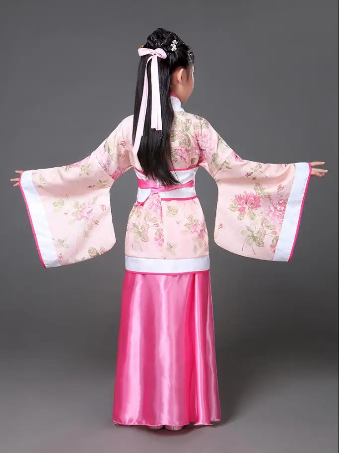 Costume chinois des Prairies pour enfants, robe Hanfu pour enfants, vêtements traditionnels pour filles, performance de danse folklorique, sept nickel ations