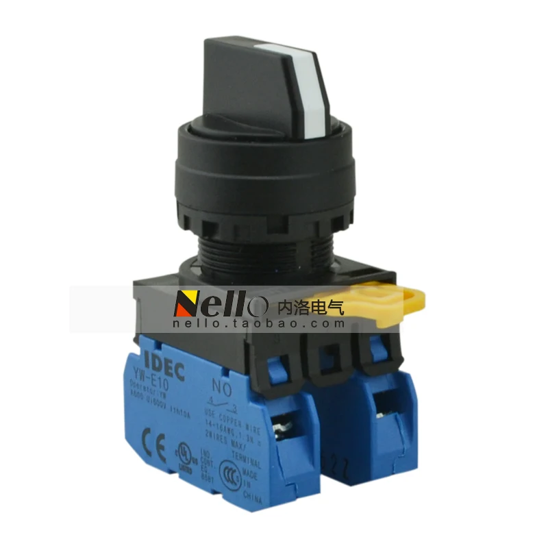 

Japan and the spring IDEC selector switch 22mm YW1S-33E20 YW1S-33E10 YW1S-33E11 YW1S-33E40 self-resetting--10pcs/lot