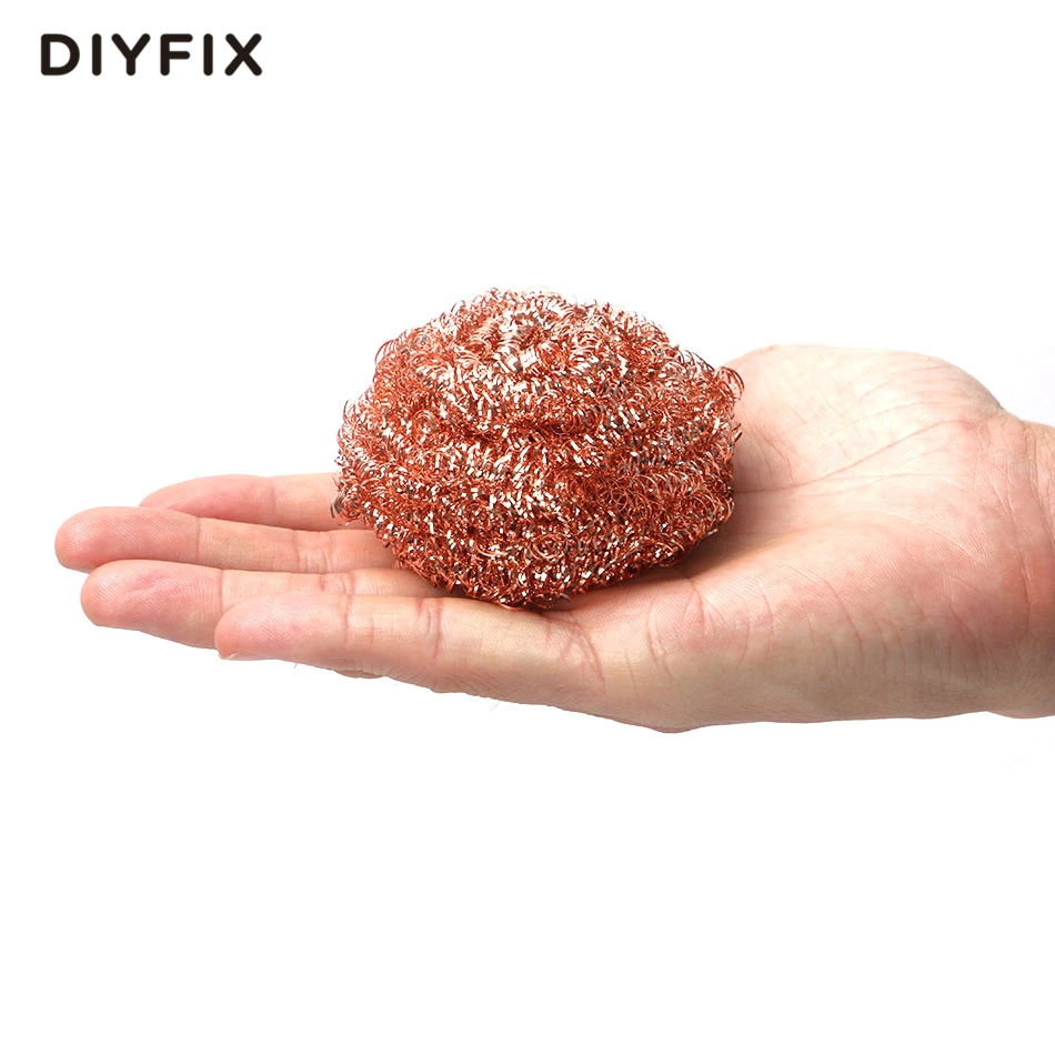 DIYFIX 1 ピースはんだごて先端クリーナー錫クリーニング鋼線ブラシ修復ツール