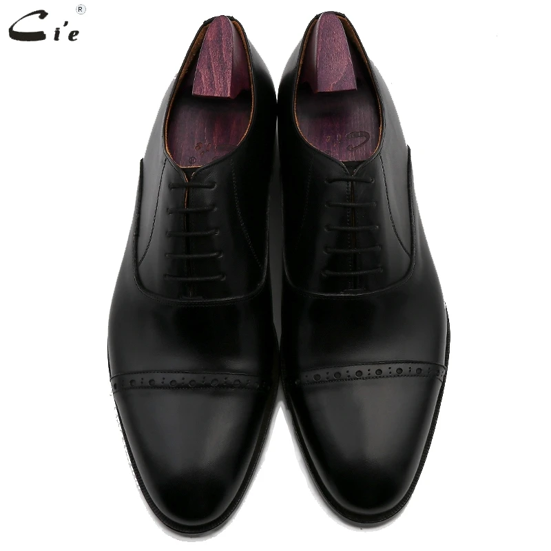 cie men dress shoes leather black mens wedding men office shoe genuine calf leather outsole formal office leather handmade No.10