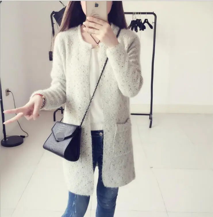 Long Cardigan Female 2018 Autumn Winter Women Long Sleeve Cardigan Sweater Knitted Cardigans For Women Jacket Tops