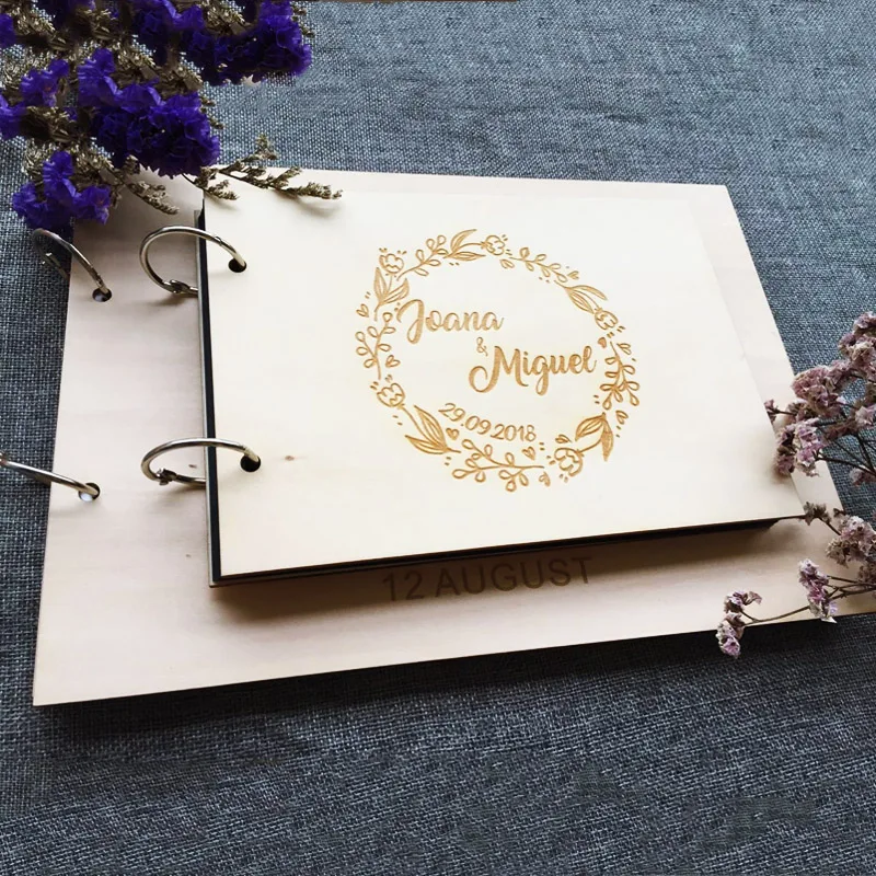 Personalized Modern Wedding Guest Book Guestbook Custom Name Date Wedding Decoration Bride To Be Couples Keepsake Guest book