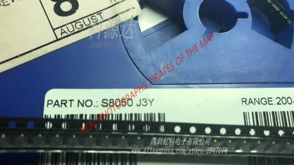 100 pçs/lote S8050 J3Y SOT-23 Em Estoque