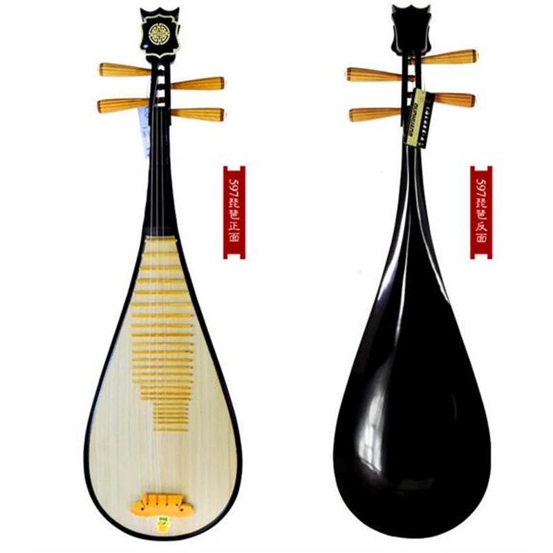 Chinese lute Pipa Dunhuang Pipa 597 National String Instrument Pi pa Linfa Adult Playing 102cm Pipa Color Wood for Beginner