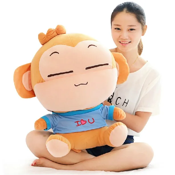 

lovely monkey plush toy large 85cm monkey soft hugging pillow, birthday gift F040