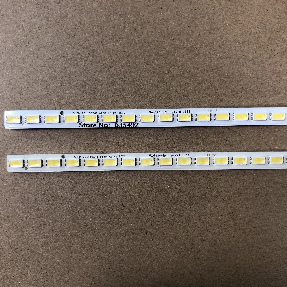 20PCS LED Backlight Strip 72leds SLED 2011SGS46 LJ64-03035A LED46IS95N LED46M592DC 46EL100CJ 46KL100C L46V6200DEG L46P11FBDEG