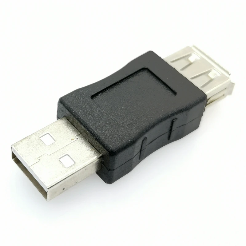 2PCS USB Male Female to USB Male Female Plug Adapter Changer Converter Adapter