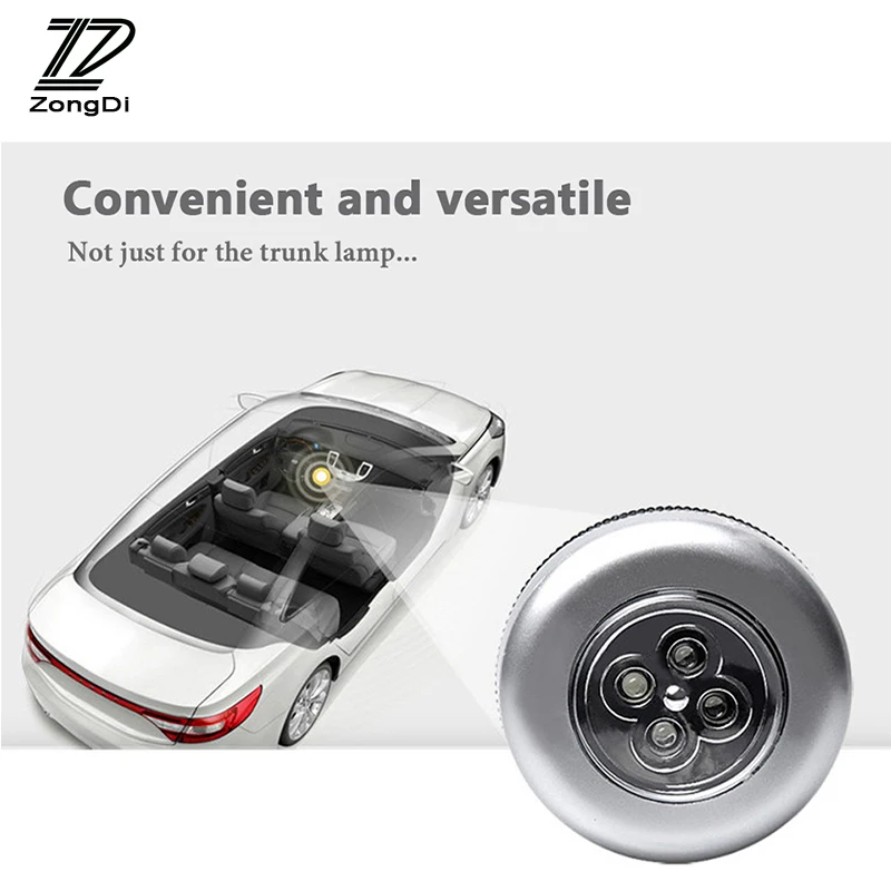 ZD 1Pcs Car Styling Interior LED Grille Reading Lamp Decoration Accessories Sticker for Bmw e46 e39 e60 e90 Audi a4 b6 a3 TT