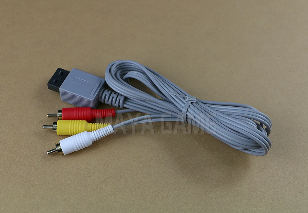1pc 180CM Audio Video Composite AV Cable for Nintendo Wii