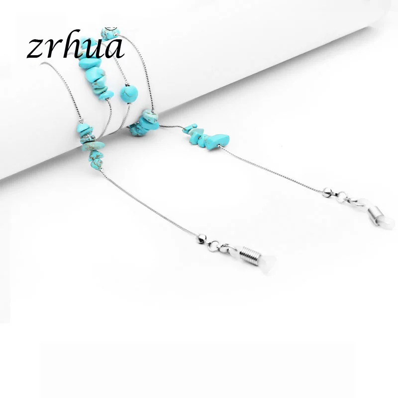 ZRHUA Glasses Strap Eyeglass Metal Chain Reading Glasses Cord Holder Neck Strap Rope Gift Fashion 2022 New Sunglasses Accessory