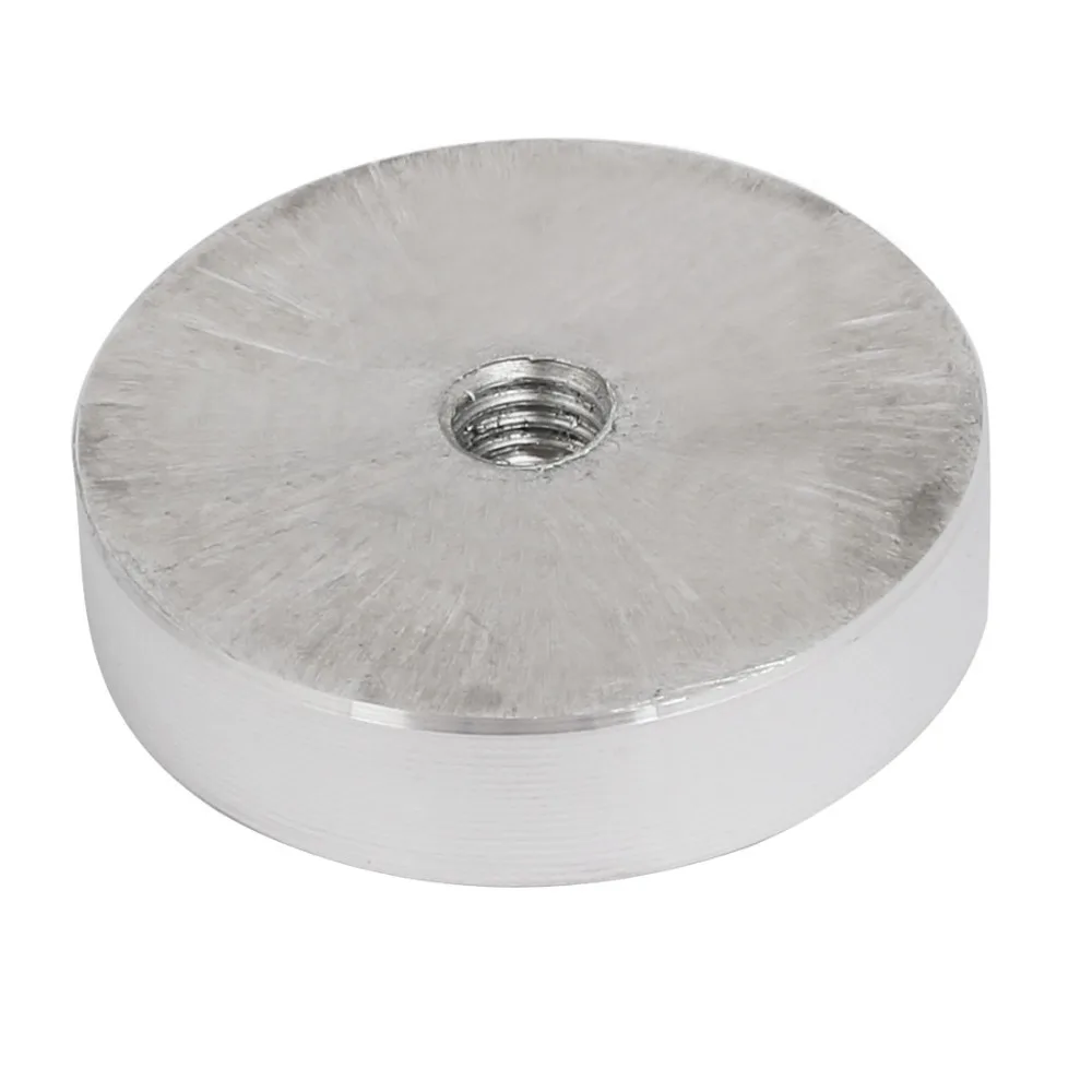 UXCELL 1PC 40/50/60/75mm M8 M10 Aluminum Disc Hardware for Glass Table Tea Tables Silver Tone