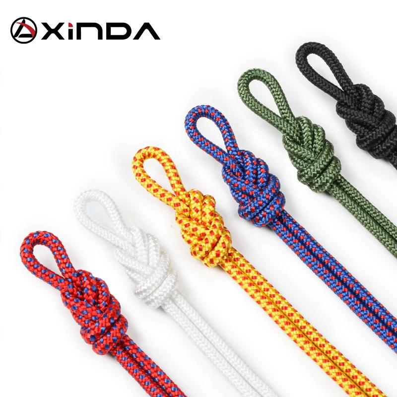 XINDA Escalada Paracord Rock Climbing Rope Accessories Cord 4mm Diameter High Strength Paracord Safety Rope Survival Equipment