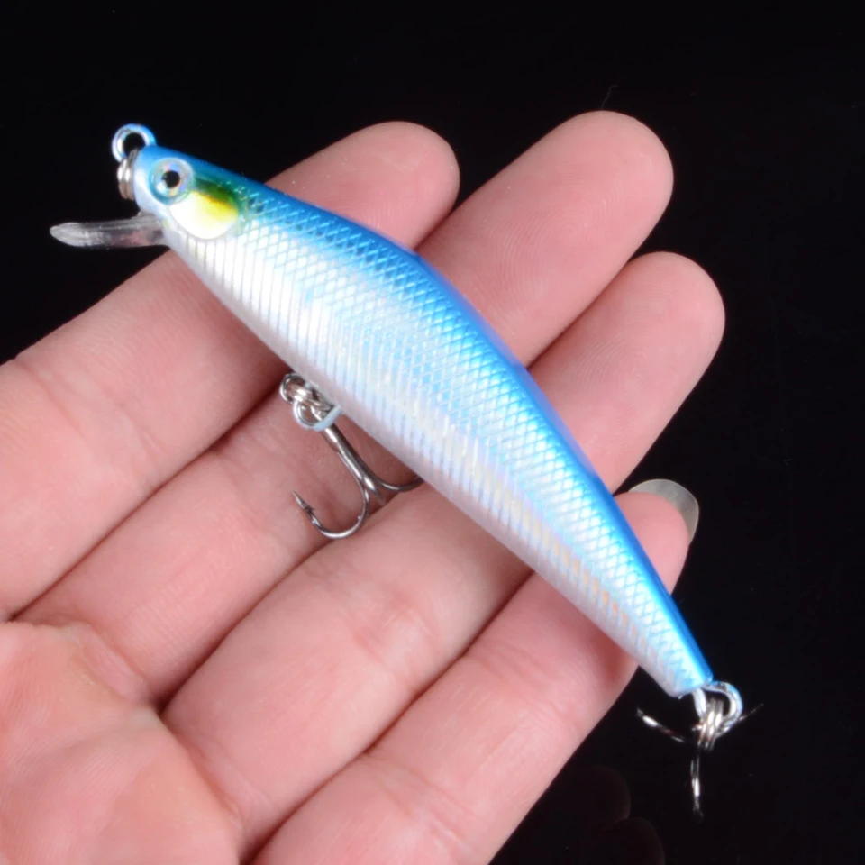 1pcs 7cm 7.5g Artificial Floating Minnow Lure Tight Shot Fishing Lures Hard Bait Tackle 3D Fish Eyes Hot Sale