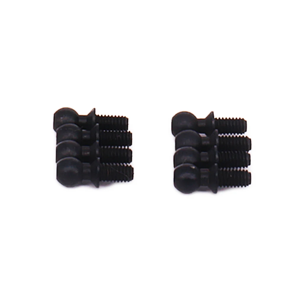 8pcs Ball Stud Head Screws Fastener Bolt For Rc Hobby Model Car 1/18 Wltoys A959 A969 A979 K929 Ball Head Fastener Bolt Pivots