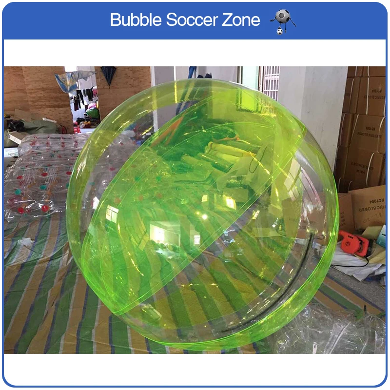 Free Shipping!2.0m Dia 0.8mm PVC Thickness Inflatable Zorb Water Walking Ball Walk On Water Human Hamster Ball Water Ball