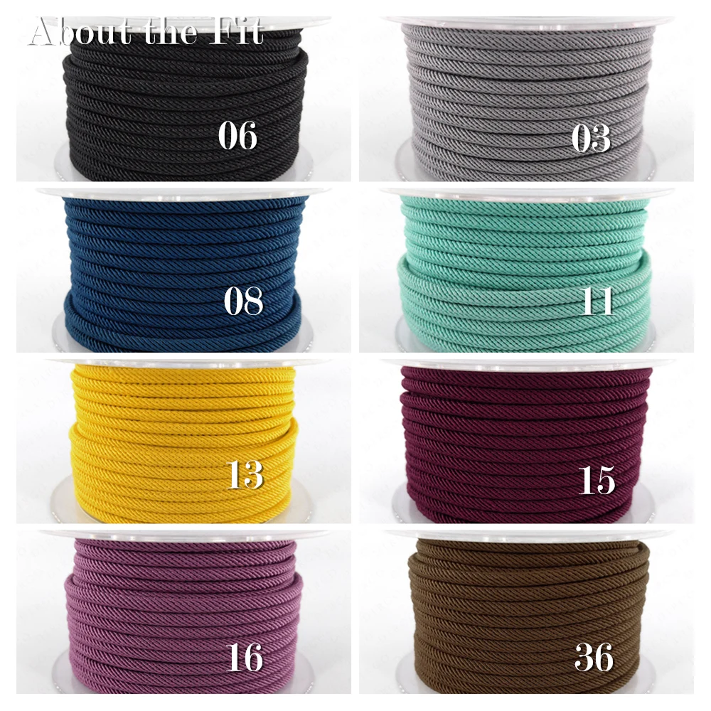 About the Fit 3mm Jewelry Accessories For Bracelet Necklace Making Apparel Handcrafts Woven Ropes Handmade Milan Cords Supplies