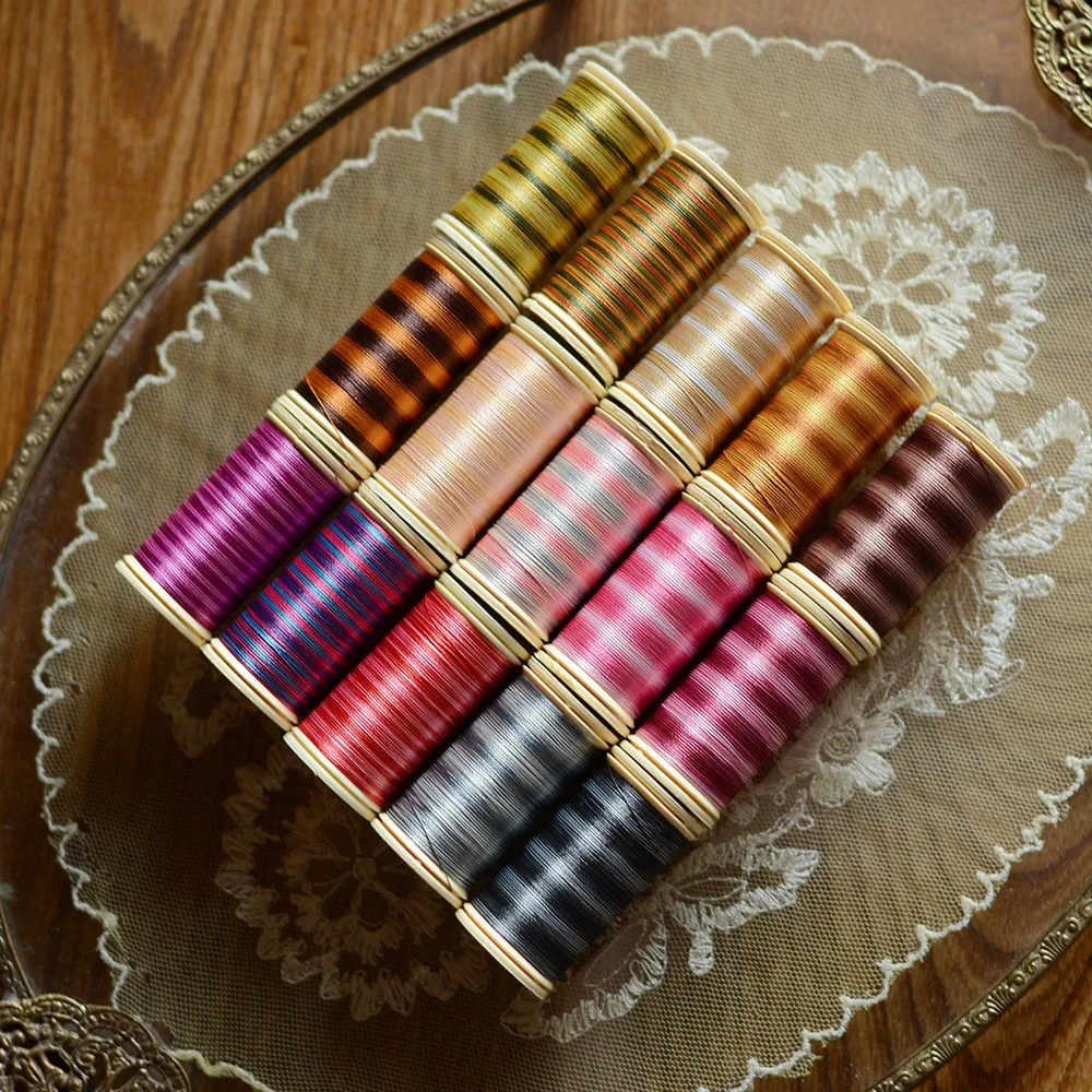 

French embroidery color gradient thread, 1pcs/lot