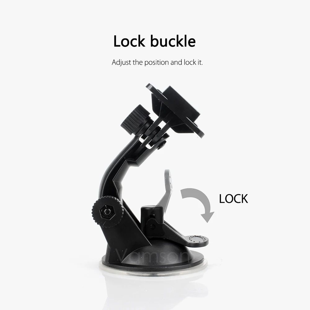Vamson 자동차 마운트 앞 유리 흡입 컵, 고프로 히어로 11, 10, 9, 8, 7, 6, 5, 4, 인스타 360, Yi 4K 용, 7cm, Go Pro 8 9 액세서리