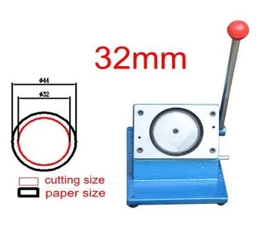 

32mm Badge Making Circle Cutter Round Shape Paper Cutting Machine