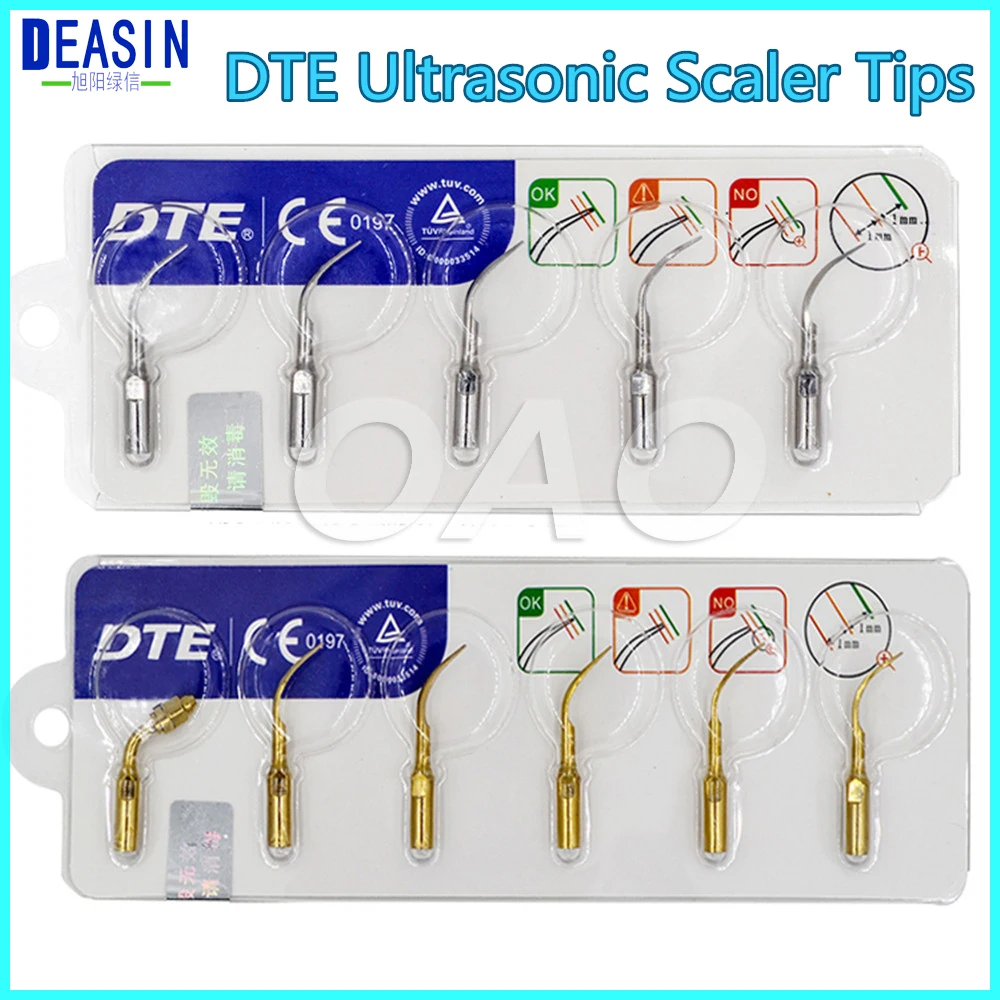 

5 PCS GD1T GD2T GD3T GD4T GD5T GD6T Dental Ultrasonic Scaler Tips Fit SATELEC OR DTE