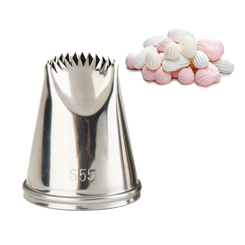 #655 New Piping Tips Cake Decorations Pastry Nozzle Icing Piping Fondant Tool Cookie Mold Cream