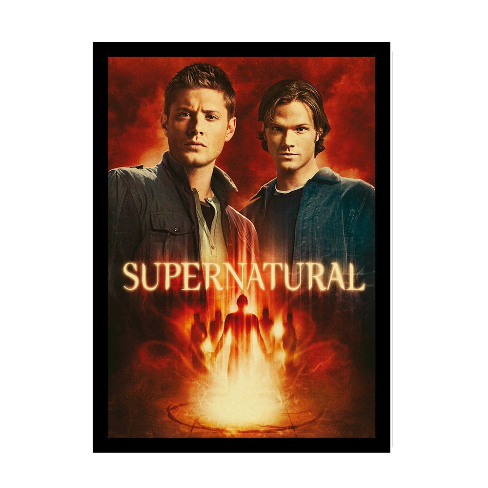 Supernatural Poster Jensen Ackles Vintage Posters and Prints Kraft Paper Bar Room Home Decor Wall sticker