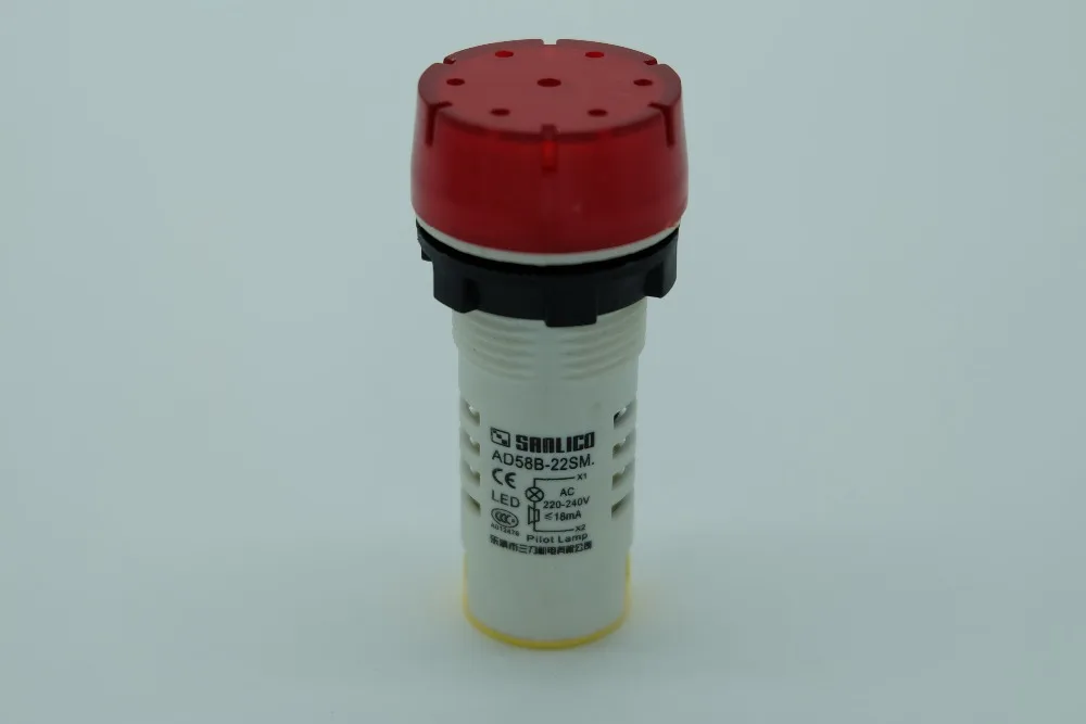 Flashing Pilot Lamp Indicator Light AD58B AD16 AD22 AD11 AD17-22SS/R with LED Mounting Diameter Ø22mm