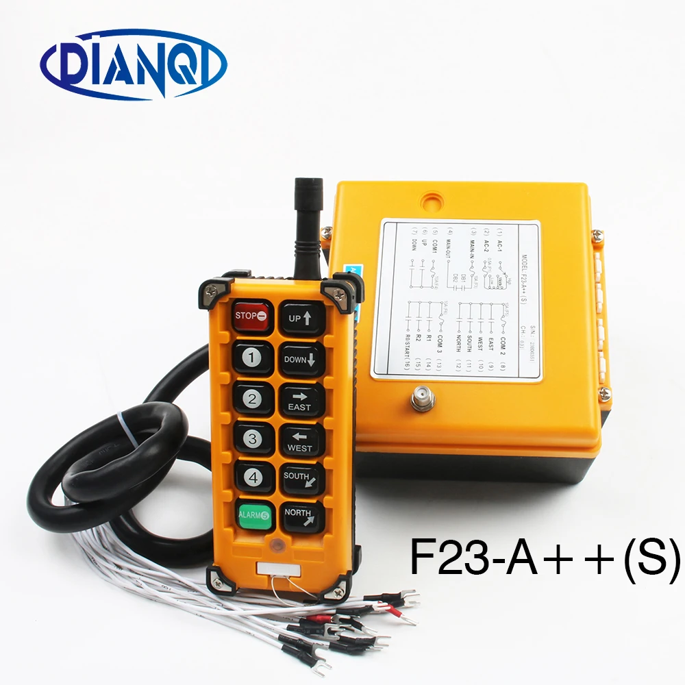 

Industrial Wireless Radio remote controller switch speed control Hoist Crane Control Lift Crane 8 channels DC 24V 12V 220V