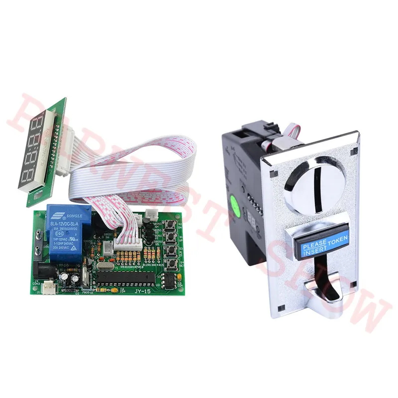 

JY-15B Timer board Arcade game Time Control board Power Supply with 6 kinds Coin Acceptor Selector for Vending Coffee Machine