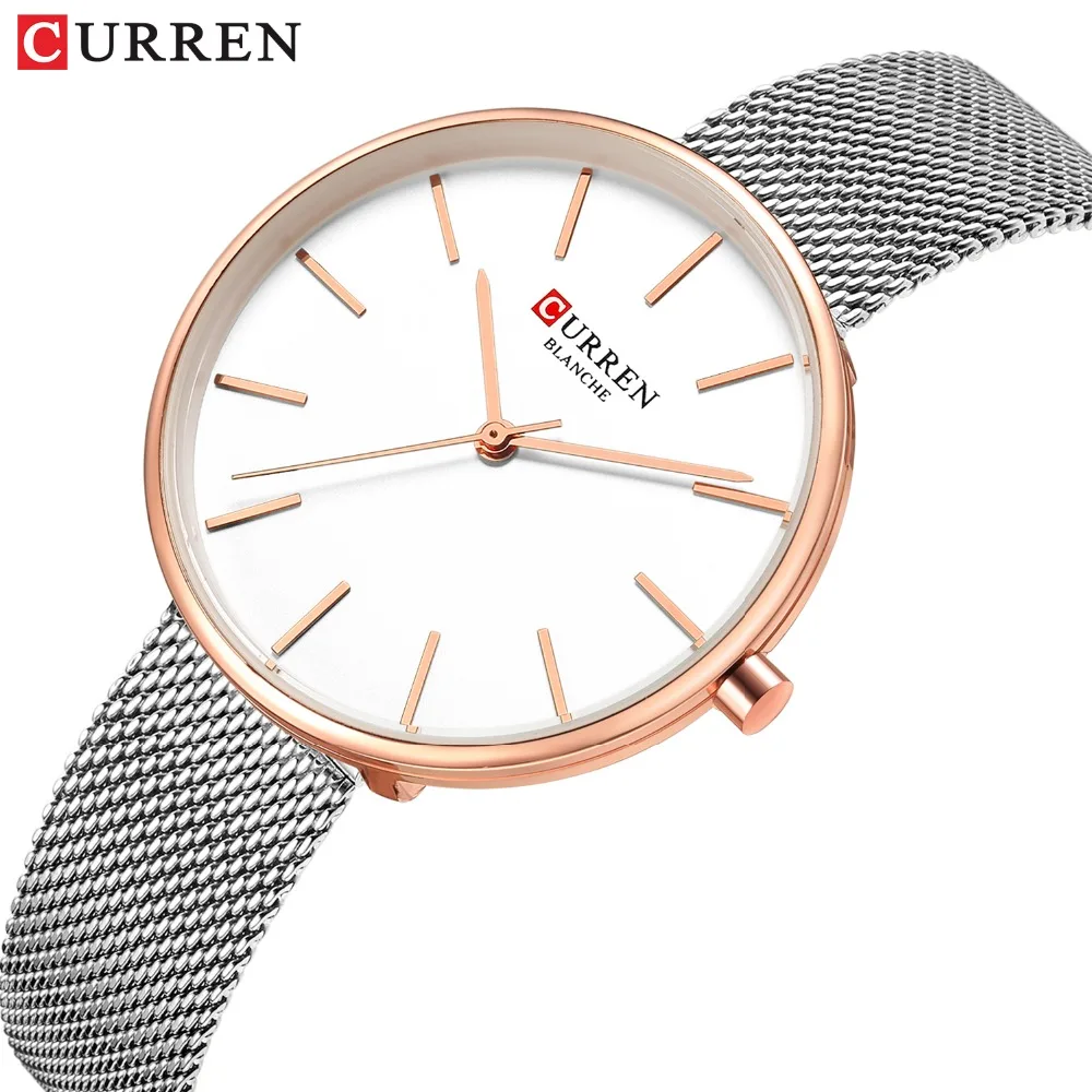 Top CURREN Brand Women Watch Design Lady Casual Girl Wristwatch Quartz Watches Fashion Women's Luxury Dress Gift Bracelet Clock