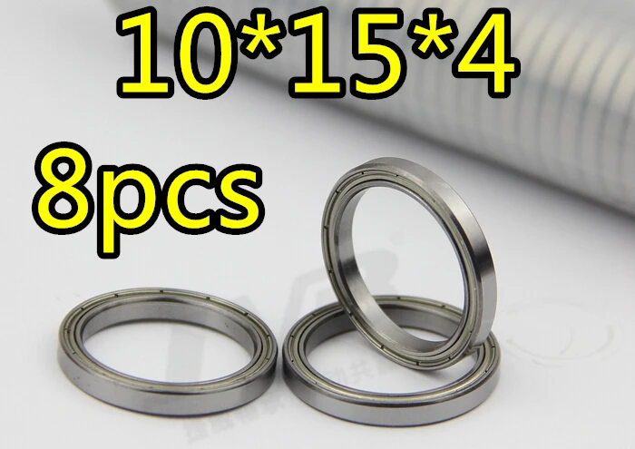 8pcs/Set 10x15x4 Bearing Ball Bearing 02138 Roller 1/10 Scale For HSP parts Atomic Himoto Nitro RC Cars