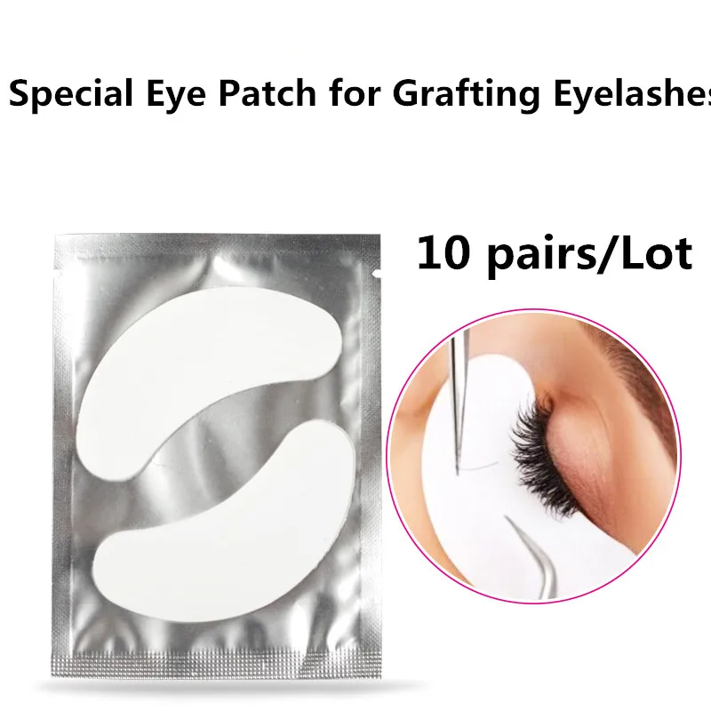 Kimcci 10pairs/Lot New Paper Patches Lash Under Eye Pads False Eyelashes Extension Paper Patches Eye Tips Sticker Wraps Make Up