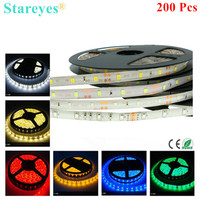 200 pcs DC12V 5m SMD 2835 3528 270 300 LED 54 60LED/m IP65 Waterproof Epoxy LED Strip Light Flexible led Strip RGB tape