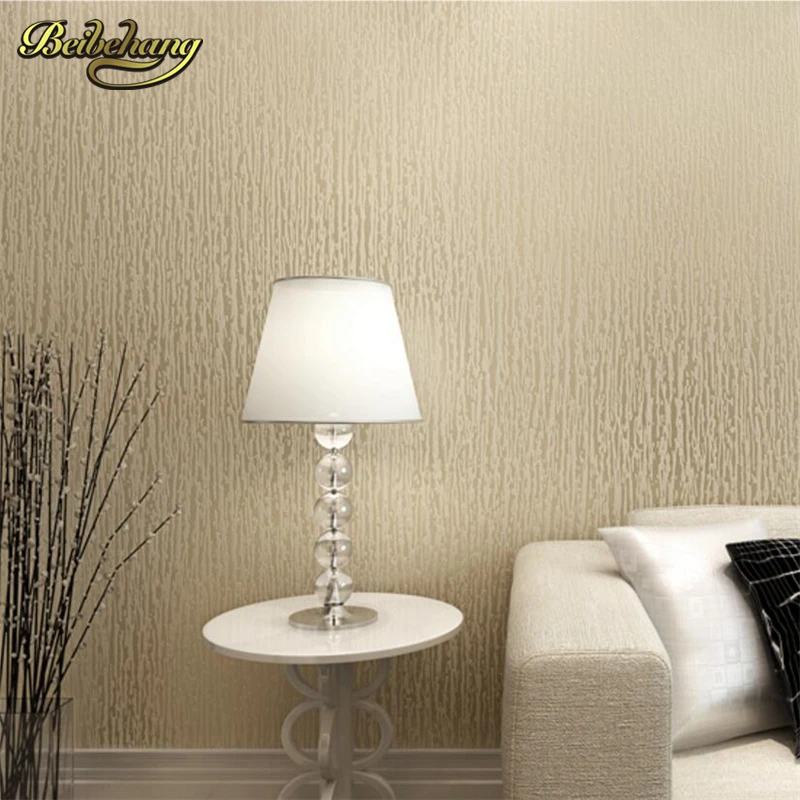 

beibehang of diatom mud mud color striped wallpaper bedroom living room television background wall solid color papel de parede