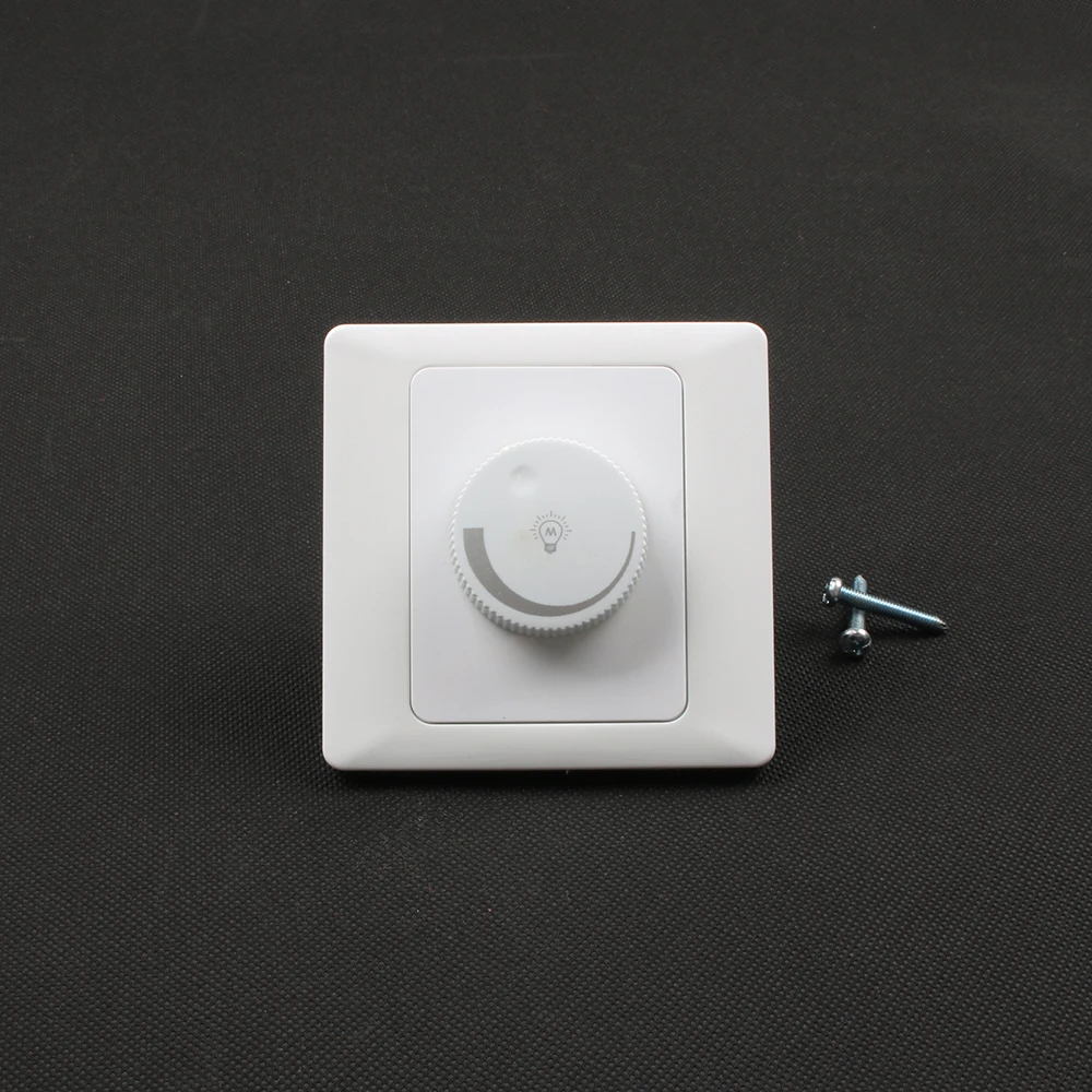 200W led light Dimmer switch POWER 15-200W, 220V adjusting brightnes led dimmer light wall switch white