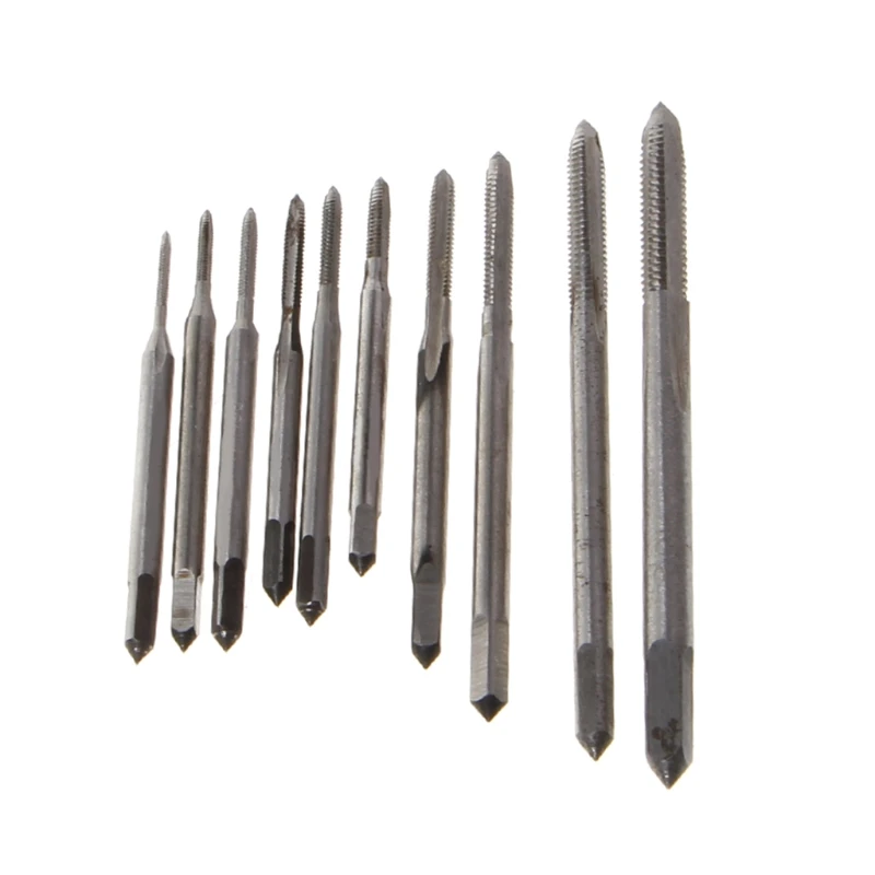 7 different sizes from M1 to M3 Mini HSS High Speed Steel Metric Machine Plug Thread Screw Tap Tool