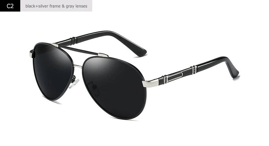 Blanche Michelle Pilot Polarisierte Sonnenbrille Männer 2025, Marke Spiegel Sonnenbrille Fahren UV400 Legierung Gafas De Sol Oculos Mit Box – Detail 9