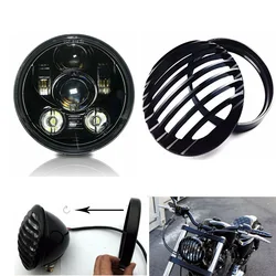 5-3/4 5.75 Inch Moto Projector LED Headlight 5.75