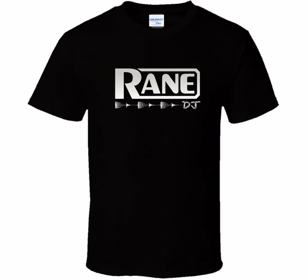 2019 Custom Printed Personalized T-Shirts Print Male Brand Rane DJ Logo Cotton Short Sleeves Black Movie T Shirt