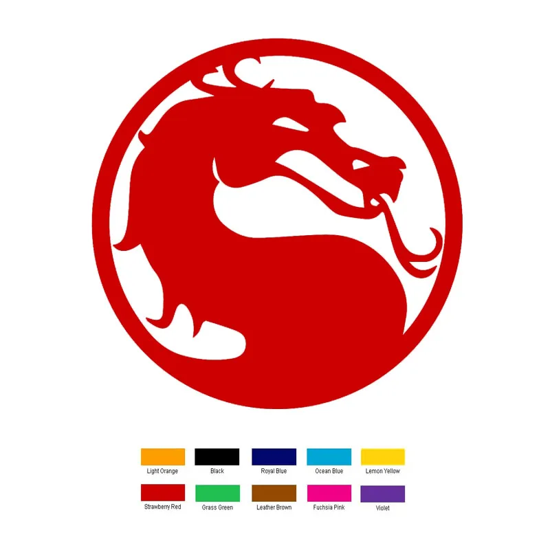 

Car stying 15cm x 15cm Mortal Kombat Car Sticker For Truck Window Bumper Auto SUV Door Laptop Kayak Vinyl Decal 11 Colour Jdm