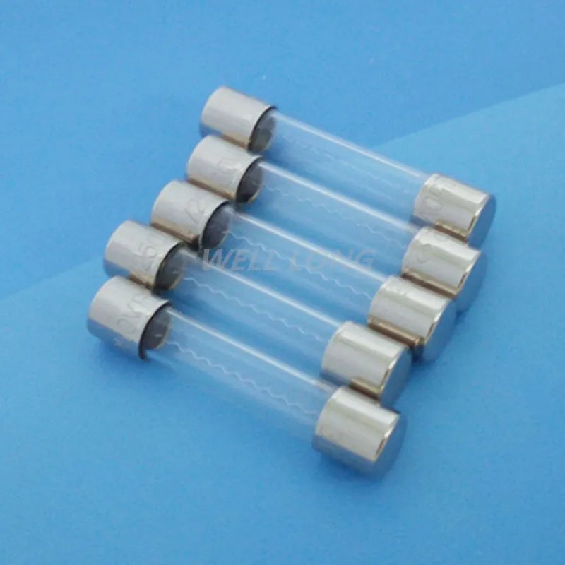 5 Pcs/Lot F7A 250V 6x30mm Quick Blow Glass Tube Fuse, UL VDE RoHS Approved,7Amp.