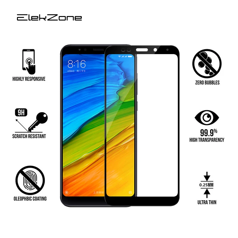 Screen Protective For Xiaomi Redmi Note 5 Pro 5A For Xiaomi Redmi 5 5A Note 5 5A Prime Full Cover Tempered Glass Protective Film