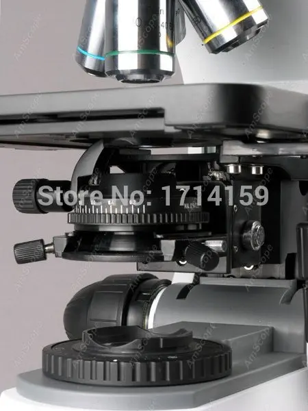 Microscopio composto trinoculare metallurgico Darkfield correttivato Infinity AmScope 50X-2500X+ Polarizzazione